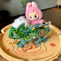 Đèn Trung thu giấy kiếng khung nhựa lớn 25cm