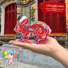 Đèn giấy kiếng khung nhựa mini loại 1