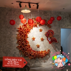 Lồng đèn vải tròn trơn