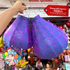 Lồng đèn Hội An vải gấm - dáng tỏi ngược