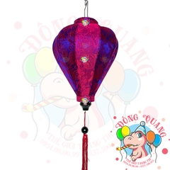 Lồng đèn Hội An vải gấm - dáng tỏi