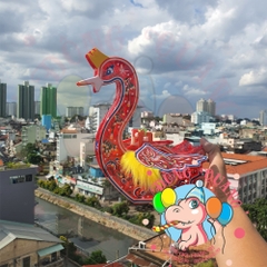 Đèn Trung thu giấy kiếng khung nhựa lớn 25cm