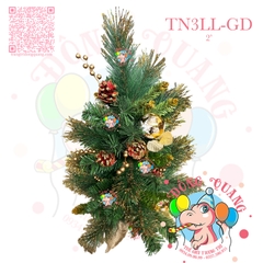 Cây thông mini 3 loại lá lăn kim tuyến