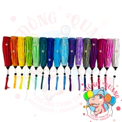 Lồng đèn Hội An vải gấm - dáng tròn