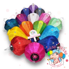 Combo 10 lồng đèn Hội An vải gấm