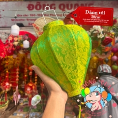 Lồng đèn Hội An vải gấm - dáng tỏi