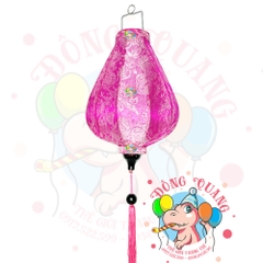 Lồng đèn Hội An vải gấm - dáng tỏi ngược