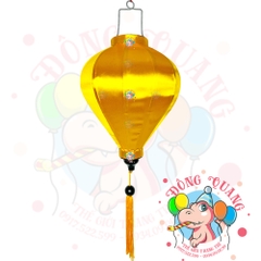 Lồng đèn Hội An vải phi bóng - dáng tỏi (treo ngoài trời)