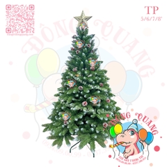 Cây thông đầu nhọn phun sơn gắn trái thông (cành treo)