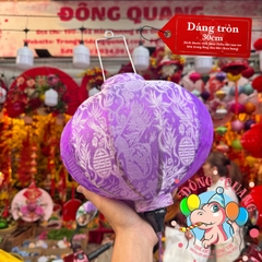 Lồng đèn Hội An vải gấm - dáng tròn