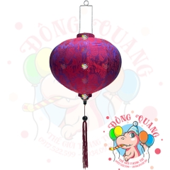 Lồng đèn Hội An vải gấm - dáng tròn