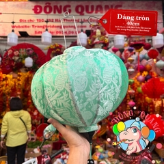 Lồng đèn Hội An vải gấm - dáng tròn