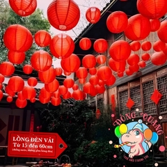 Lồng đèn vải tròn trơn