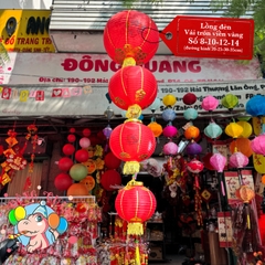 Lồng đèn vải tròn (cặp)
