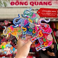 Đèn giấy kiếng khung nhựa mini loại 3