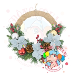 Vòng hoa bố trạng nguyên bạc trang trí