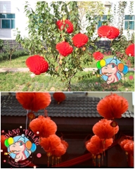 Đèn lồng tổ ong form dày treo ngoài trời