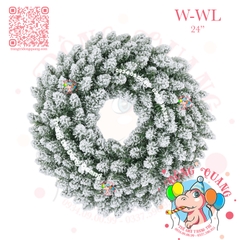 Vòng hoa đầu nhọn phủ tuyết (W-WL)