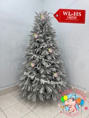 Cây thông PE, PVC lá rủ phủ tuyết (cành tự động xoè)