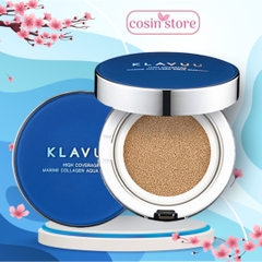 Phấn Nước Klavuu Xanh Blue Pearlsation High Coverage Marine Collagen Aqua Cushion 12g Coisn Store