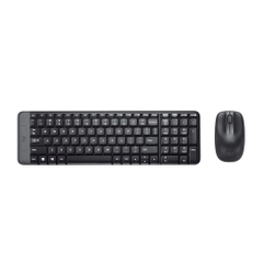 Bộ bàn phím chuột không dây Logitech MK220 (Đen)