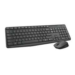 Bộ bàn phím chuột không dây Logitech MK235 (Đen)