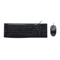 Bộ bàn phím chuột Logitech MK200 (Đen)