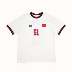 ÁO THUN JERSEY 1ST TAY NGẮN FLAG HỒ CHÍ MINH TRẮNG