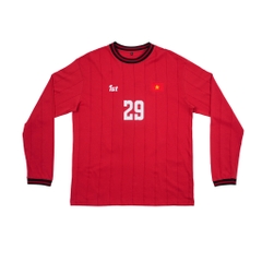 ÁO THUN JERSEY 1ST TAY DÀI FLAG HÀ NỘI ĐỎ