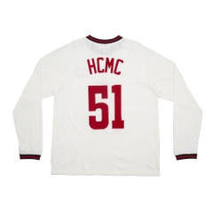 ÁO THUN JERSEY 1ST TAY DÀI FLAG HỒ CHÍ MINH TRẮNG
