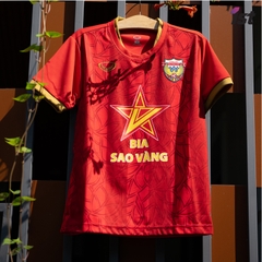 ÁO THI ĐẤU CLB BÓNG ĐÁ HỒNG LĨNH HÀ TĨNH MÙA GIẢI V.LEAGUE 2024-2025 MÀU ĐỎ GRAND SPORT