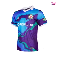 Áo thi đấu Topenland Bình Định 2022 màu xanh loang