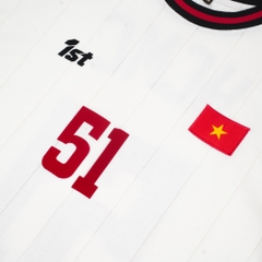 ÁO THUN JERSEY 1ST TAY NGẮN FLAG HỒ CHÍ MINH TRẮNG