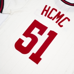 ÁO THUN JERSEY 1ST TAY NGẮN FLAG HỒ CHÍ MINH TRẮNG