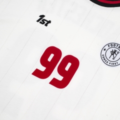 ÁO THUN JERSEY 1ST TAY NGẮN 1999 MADCHESTER TRẮNG