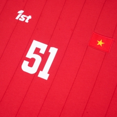 ÁO THUN JERSEY 1ST TAY NGẮN FLAG HỒ CHÍ MINH ĐỎ