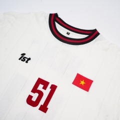 ÁO THUN JERSEY 1ST TAY DÀI FLAG HỒ CHÍ MINH TRẮNG