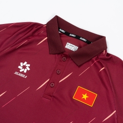 ÁO POLO DI CHUYỂN ĐỘI TUYỂN VIỆT NAM 2025 JOGARBOLA MÀU BURGUNDY