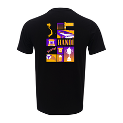 Áo thun 1st 084001 - FCUHAN1 Đen - logo Trắng size S