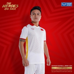 Áo thi đấu Đội Tuyển Việt Nam 2021 Grand Sport 038321 Trắng
