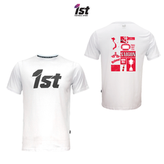 Áo thun 1st 084001 - FCUSGN1 Trắng - logo Đen - L