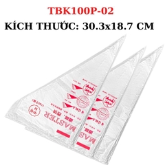 TÚI BẮT KEM SET 100 TÚI KÍCH THƯỚC 30.3x18.7 CM - TBK100P-02