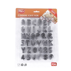 COMBO 36 KHUÔN NHẤN BÁNH QUY CHỮ SỐ - CBQUISO36P