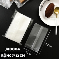J40004 - TÚI ĐỰNG QUY SET 100 TÚI MÙ 7*12 CM