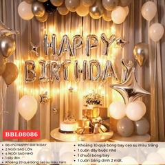 BB08086 - BỘ BONG BÓNG TRANG TRÍ SINH NHẬT CÓ ĐÈN LED