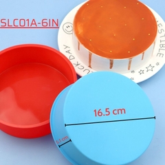 SLC01A-6IN - Khuôn Silicon 6 Inches ĐK 16.5 cm Làm Bánh Râu Câu Hình Tròn Bông Lan Sinh Nhật Décor DIY Chịu Nhiệt Cao