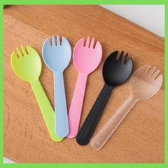 Muỗng Thìa Set 10 Nĩa Nhỏ 11.3cm Bằng Nhựa Dùng Nhân Dịp Sinh Nhật Ăn Tiệc Dã Ngoại