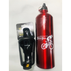 Bình nước xe đạp CAO CẤP - HỢP KIM NHÔM 750ml