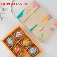 HỘP ĐỰNG BÁNH TRANG TRÍ 6 NGĂN HỘP QUÀ - HOPGIAY6N001