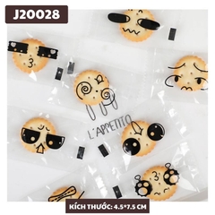 TÚI ĐỰNG KẸO BÁNH QUY SET 100 TÚI 4.5*7.5 CM - J20028
